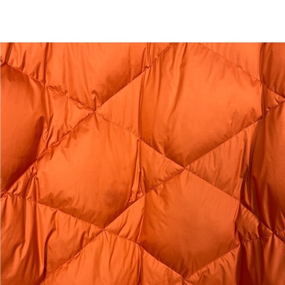 Nap Loungewear Ultra Light Down Coat in Orange Size XL - Picture 7 of 8